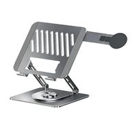 Generico Computer Stand For Laptop - Alloy Steel Foldable Ergonomic Riser With Magnetic Phone Holder, Desk Shelf Organizer For Office Home Study Kitchen Classroom Couch Work Setup