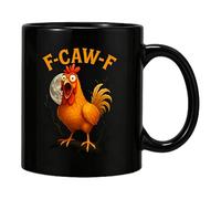 Generico Con Pollo - Bicchieri In Ceramica, Da Caffè F-Caw-F Con Impugnatura Comoda, Tazzza Con Gallo Divertente, Birra Con Gallo Che Canta | Portabevande Creativo, Stile Rustico Per Ufficio