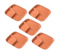 Generico con Scomparti | Vassoio da Servizio a 3 Scomparti | 5 Pezzi Sezionati | Per Adulti Cucina Casa Frutta Verdura Insalata Riso Formaggio Torta