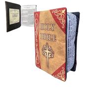 Generico Con Versetti Biblici A Forma Di Libro - 25x18 Cm In Cotone Marrone, Per L'apprendimento Delle Scritture, Giocattolo Da Abbracciare Per Andare A Dormire | Shower Presente Decorazione