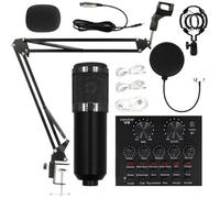 Generico Condenser Microphone Set, Professional Live Streaming Kit, User Friendly Recording Equipment for Anchors, Singers, Studio Supplies, Podcasting, Playing, Voiceover
