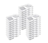 Generico Condiment Tray, Dip Cups, Portion Dish, Reusable Double Compartments, Sampling Control Design, 30-Piece Pack Quantity, for Salad Dressing Snack Holder, Kitchen Meal Prep Use