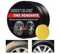 Generico Condizionante per Pelle per Interni Auto | Lucidante,Lucido Guarnizioni con Spugna | per La Cura, Il Restauro E La Manutenzione di Pneumatico, Sedile E Cruscotto