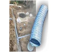 Generico Condotto Forato ed Elastico, Lunghezza 1-20 Metri, Scarico Francese Ripiegabile,per infiltrazioni morbide e la salvaguardia idrica Lungo Le Vie stradali(100 mm,23.0ft/700cm)