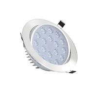 Generico Confezione da 1/5/10 faretti da incasso a LED da 2-5 pollici con lente a LED, faretti da soffitto a filo, faretti da soffitto a bulbo oculare da 3W-18W