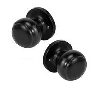 Generico Confezione Da 1 Maniglia Singola For Porta, Senza Serratura, A Spinta/trazione, For Porte Interne, Armadi E Porte Scorrevoli, Finitura Nichel Spazzolato(Black)