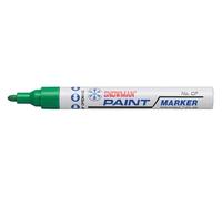Generico Confezione da 12 pennarello marcatore indelebile SNOWMAN paint marker smalto punta tonda VERDE