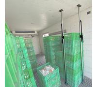 Generico Confezione da 2 Organizer per cassone di Pick-up per impieghi gravosi - Barra stabilizzatrice del carico a cricchetto Regolabile da 72 a 107 Pollici con tappetini Antiscivolo e Barre di Bloc