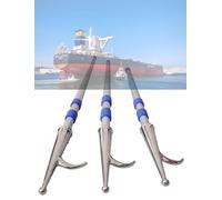 Generico Confezione da 3 Ganci telescopici in Acciaio Inossidabile per Barche - Strumento Multiuso per attracco, ormeggio, Accesso Tramite Fune e Salvataggio per Una Facile Spinta/trazione della barc