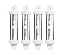 Generico Confezione da 4 lampadine per lampade Termiche R7S, lampadine alogene lineari da 118 mm, Ideali per Buffet, Eventi con Catering - Lampade alogene per Alimenti,200W