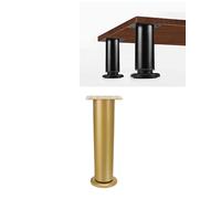 Generico Confezione da 4 piedini regolabili for mobili, livellatori for gambe - Supporti universali da avvitare for gambe di tavoli, mobili, divani, letti e tavolini da caffè(Gold,Height 8cm)