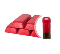 Generico Confezione da 500 gr. di gommalacca Rossa o ceralacca Morbida per sigillare Bottiglie di Vino, Birra, Grappa, liquori (Rosso, 500)