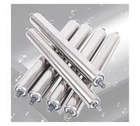 Generico Confezione da 6 rulli trasportatori Resistenti - Diametro 1", 1,5", 2", 2,4", Rulli Non motorizzati Lunghi 450 mm per logistica, Magazzini e Uso Industriale, Ideali per la movimentazione dei