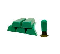 Generico Confezione gommalacca Verde da 500 gr. o ceralacca Morbida per sigillare Bottiglie di Vino, Birra, Grappa, liquori (Verde-05)