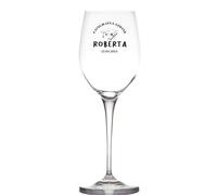 Generico ''Congratulazioni'' Calice da Vino Bianco Rosso Personalizzato con nome Laureata Idea regalo di Laurea Natale Università Studio Dottore Dottoressa Proclamazione