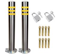 Generico Coni stradali Resistenti con Base appesantita e Blocco, delimitatori di Sicurezza durevoli per vialetti, Strade, parcheggi, autostrade - 60 cm (Set da 2)
