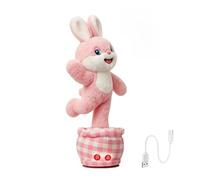 Genérico Coniglietto di peluche, animale domestico che parla e , giocattoli interattivi divertenti, per asilo, scuola materna, stanza dei giochi, casa, compleanno, bambini, ragazze, ragazzi e