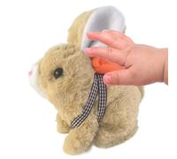Generico Coniglio Peluche - Morbido Che Cammina E Abbaia Con Coda Scodinzolante | Morbido Peluche Coniglio Imbottito,per Feste Bambini Regalini Educazione Apprendimento Compagno di Gioco Decorazione