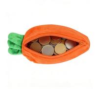 Generico Coniglio Peluche,Portafoglio a forma di carota - con Cerniera Morbido Bunny Peluche | per Soldi Banconote Monete Rossetto Carte Regalo Bambine Ragazze Uomo Ragazzi Pasqua