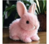 Generico Coniglioe interattivo, Coniglio Coniglio di peluche, Coniglios robot interattivo, Peluche pasquale, Il mio coniglioe realistico, Orecchie che saltano, si contorcono e treman (Rosa)