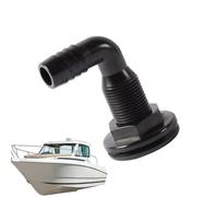 Generico Connecteur Traversant à 90 Degrés - Coque Traversante | Raccord ABS Résistant Étanche 90° pour Drain de Bateau, Pièce Fixation Nautique Solide Tuyauterie Marine et Accessoires