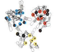 Generico Connettore da Pesca Girevole Piccolo 100 Pezzi, Giunto Dell'amo Anti-avvolgimento in Acciaio Inox per Esche Artificiali e Lenze, Accessorio per Pesca in Mare e Acqua