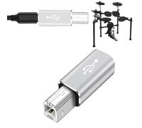 Generico Connettore di tipo C femmina a b - Tipo C a B Convertitore | Dongle USB C a USB B, adattatore per cavi C a B, C a B per lo scanner, adattatori da C a B per stampanti, piano ele