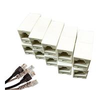 Generico Connettore Ethernet, accoppiatore RJ45,Adattatore Ethernet Femmina a femmina - Tappo modulare con cavo LAN a doppia rete a doppia rete per trasferimento di dati ad alta velocità