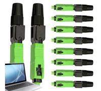Genérico Connettore rapido in fibra ottica - 10 pezzi connettori SC APC per fibra ottica, accessorio per stazione base di comunicazione