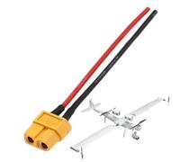 Generico Connettore XT60 - Connettori XT60 Precarato 16AWG | Stazione per Adattatori di Fili | Plug Maschio E Femmina per Il Pannello Solare per Auto Drone RC Pannello RC Connection Connection