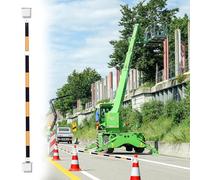 Generico Cono di Segnalazione espandibile per vialetti, Resistente e Durevole - Barriera di Sicurezza per parcheggi, Garage e Controllo del Traffico, Soluzione di Gestione del Traffico Resistente, re
