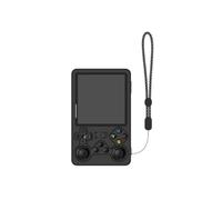 Generico Console di gioco Custodia in silicone per R36S PLUS goccia protezione Shell Gamepad copertura della protezione (Black)