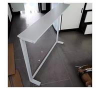Generico Consolle da Ingresso, Sottile, da posizionare Dietro Il Divano, con ripiano, in Marmo e Specchio, Moderno, consolle Stretta da 80 cm per Soggiorno o corridoio,