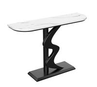 Generico Consolle Moderna con Dettagli Dorati - 31,4" per Ingresso, Soggiorno e corridoio - Elegante Tavolo Dietro al Divano e all'Ingresso per Un Arredamento Moderno