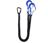 Generico Construction Harness | Shock Absorbing Ropes Lanyards with Hook | Double Leg Internal Shock Absorbing Safety Lanyard | for Dogs Kids Construction Car Climbing Roofing Travel Airplane