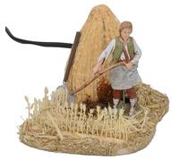 Generico Contadino Che falcia in Movimento 10 cm Landi Moranduzzo