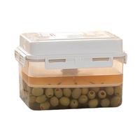 Generico Container - Leakproof Airtight 5L Pickle Container, Portable Jarwith Handle Lid, Clear KimchIi Jar, Sauerkraut Fermenting And Storage Containers For Kitchen, Pickle Fermentation