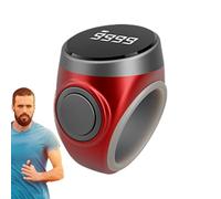 Generico Contatore - Anello contatore di file con display elettronico, strumento clicker per conteggio numeri facile | Ideale per il conteggio delle preghiere di Tasbeeh per la