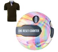 Generico Contatore di Colpi da Golf | Reset Touch Mini Portatile da 3 Centimetri | Contatore clicker Golf | per Uomini Donne Putting Green Driving Range Giardino Allenamento Pratica E Competizione