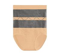 Generico Contenitivo Donna Pancia Piatta Pantaloni Caldi Senza Cuciture A Vita Alta Con Retrazione Addominale Dopo Parto Triangolo Addominale Modellamento Del Corpo Guaina Post Parto Body Beige Xl