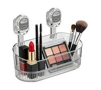 Generico Contenitore da Bagno con Senza Forare - Senza fori, robusto e resistente alla ruggine con | Organizer e contenitori per bagno | Per Camper, doccia, vasca, portasapone, piastrelle,