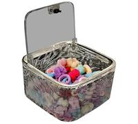 Generico Contenitore di organizzazione degli accessorii per capelli - serbatoio di stoccaggio trasparente | Supporto accessorii | Organizzatore portatile per bagno, camera da letto e viaggio