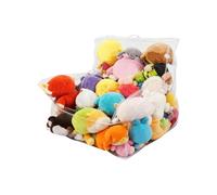 Genérico Contenitore di peluche a pouf, organizer per giocattoli, trasparente, grande copertura per sedia a sacco per animali, per camera da , stanza dei giochi, armadio per la casa