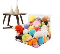 Genérico Contenitore di peluche a pouf, trasparente per giocattoli, custodia extra grande, impermeabile, per camera da letto, stanza dei giochi, asilo, armadio per la casa