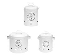 Genérico Contenitore Di Stoccaggio Di Patate E Cipolle, Barattoli Da Cucina Bianchi Conservatore Fresco Di Patate - Barattoli Organizzatori Di Verdure Per La Casa Per Patate, Aglio, Melanzane