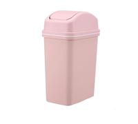 Generico Contenitore for la spazzatura con coperchio basculante, spazioso e resistente agli odori, compatibile spazi interni(Pink)