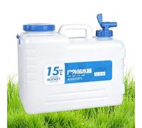 Generico Contenitore per Acqua per Campeggio | Contenitore Portatile Antigoccia da 15 Litri | per Accumulo Acqua con Rubinetto E Maniglia - per Escursionismo All'Aperto Picnic Spiaggia Giardino