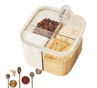 Genérico Contenitore per condimenti, condimenti, 4 | Contenitore per condimenti per la cucina del caffè a casa, organizzazione della cottura