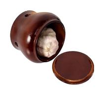 Genérico Contenitore per conservare gli agli, vaso di legno, con coperchio per cipolle, contenitore per gli occhi, per cucina, campeggio, appartamento camera da , pic-nic, patate, cipolle