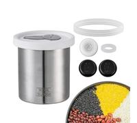 Generico Contenitore per il Caffè | Barattolo Ermetico in Acciaio Inossidabile per Alimenti da 900 ml,Barattolo per Chicchi di Caffè | Per Dormitorio, Ufficio, Appartamento, Sala Da Pranzo